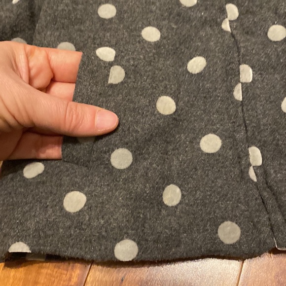 Girl’s Size 12-18 Months Fall/Spring Grey with Polka Dots Wool-blend Jacket - Picture 3 of 7